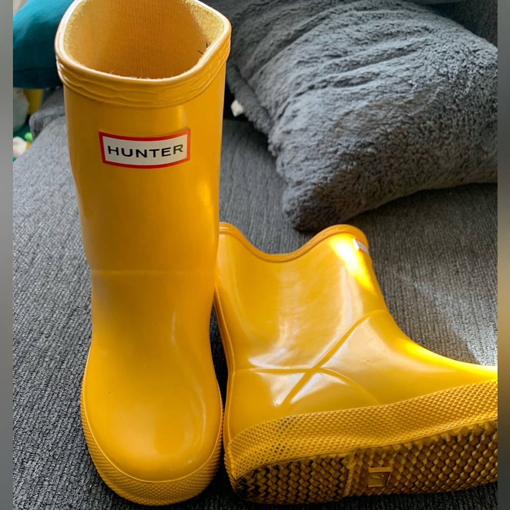 Hunter boots kids size 7c
